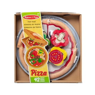 Foto 3 | Foto 3 | Set De Comida Toy Felt Melissa & Doug Pizza Para Niños Mayores De 2 Años (42 Unidades)