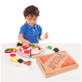 Foto 8 | Foto 8 | Set De Comida Toy Felt Melissa & Doug Pizza Para Niños Mayores De 2 Años (42 Unidades)