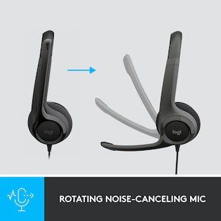 Foto 3 | Foto 3 | Auriculares Estéreo Logitech H390 Con Cable Y Micrófono Usb Con Cancelación De Ruido