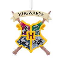 Adorno Navideño Con El Emblema De Harry Potter Y El Escudo De Hogwarts
