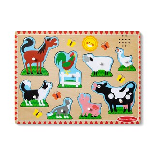 Foto 1 | Foto 1 | Puzzle Melissa & Doug Farm Animals Sound 8 Piezas Con Sonido
