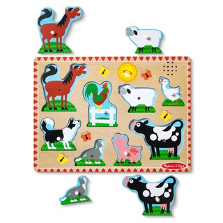 Foto 4 | Foto 4 | Puzzle Melissa & Doug Farm Animals Sound 8 Piezas Con Sonido