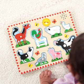 Foto 5 | Foto 5 | Puzzle Melissa & Doug Farm Animals Sound 8 Piezas Con Sonido