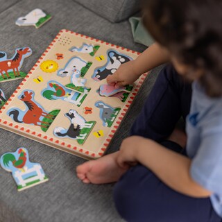 Foto 7 | Foto 7 | Puzzle Melissa & Doug Farm Animals Sound 8 Piezas Con Sonido