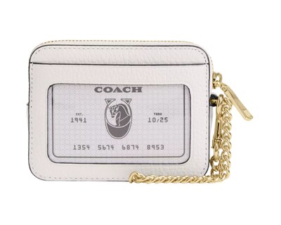 Foto 2 | Foto 2 | Monedero Coach Zip Card Case With Heart Rivets Cdg82 Blanco
