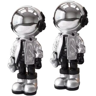 Foto 2 | Foto 2 | Astronauta Decorativo Habitaciónventdepot Mxsyb-002 2 Piezas Plateado