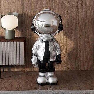 Foto 3 | Foto 3 | Astronauta Decorativo Habitaciónventdepot Mxsyb-002 2 Piezas Plateado