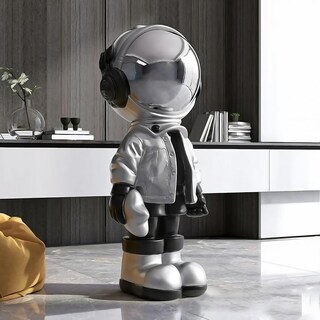 Foto 6 | Foto 6 | Astronauta Decorativo Habitaciónventdepot Mxsyb-002 2 Piezas Plateado