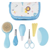 Kit Aseo Bebesit Azul Con Estuche Accesorios Y Cuidado