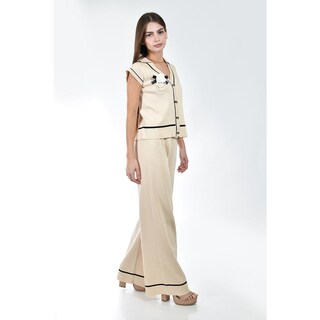 Foto 2 | Foto 2 | Chaleco y Pantalón Beige con Broche Roman Fashion Juvenil