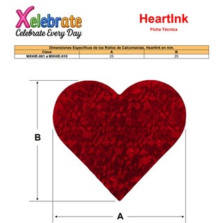 Foto 5 | Foto 5 | Calcomanía De Corazón Ventdepot Mxhie-007 7 Piezas Rojo
