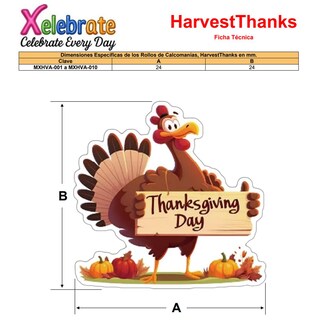 Foto 5 | Foto 5 | Stickers Día De Acción De Gracias Ventdepot Mxhva-008 8 Piezas Multicolor