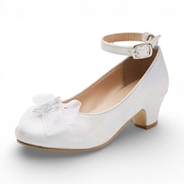 Zapato Tacón Golden Shoes 0225 Blanco Elegante Niña