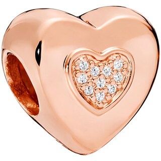 Foto 1 | Foto 1 | Charm Separador Corazon Roseventdepot Mxxtv-001 1 Pieza Plata S925 Chapadorado