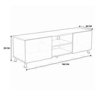 Foto 6 | Foto 6 | Mueble Para Tv Italy Centro De Entretenimiento Hogare