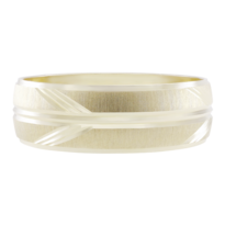 Argolla De Matrimonio Fonelli Ar10-202536 Oro Amarillo 10k 6mm Corte Hueco Elegancia Clásica-6.5