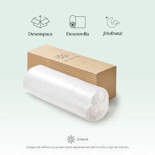 Foto 8 | Foto 8 | Colchón Zinus Essentials Individual 20 Cm De Alto Color Negro Con 10 Años De Garantía