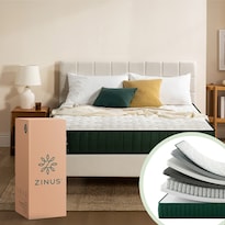 Colchón Zinus Essentials Matrimonial 20 Cm De Alto Híbrido Con 10 Años De Garantía