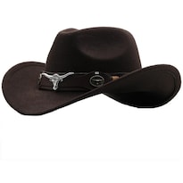 Sombrero Vaquero Unisex Moda Resistente Atractivo Versatil Eo Safe Imports Esi-23957 Cafe