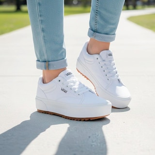 Foto 7 | Foto 7 | Tenis Vans Seldan Platform St - 5jlewht - Blanco - Mujer Blanco