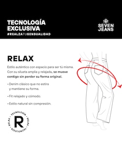 Foto 8 | Foto 8 | Pantalón Pierna Ancha Tiro Super Alto Relax 0154came Seven Jeans