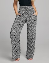 Pantalón Pierna Ancha Tiro Super Alto Relax 0160ngro Seven Jeans