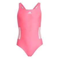 Traje De Natación C-back 3 Franjas Kids Adidas Rosa Niños
