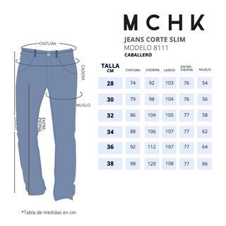 Foto 6 | Foto 6 | Jeans De Mezclilla Mchk Corte Slim Caballero Azul. Modelo 8111