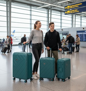 Foto 6 | Foto 6 | Maletas de Viaje Diseño de Lujo Daxxon de PP 3 Piezas