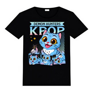 Foto 1 | Foto 1 | Playera Infantil Kpop Demon Hunters Diseño Derpy Negra