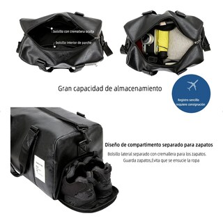 Foto 4 | Foto 4 | Gran Capacidad Maleta Deportivas Belug Bolsa Gym Viaje Mochila Negro