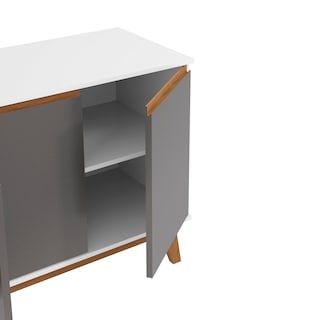 Foto 6 | Foto 6 | Aparador Blanco/gris Kappesberg 156 Cm 4 Puertas