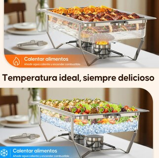 Foto 3 | Foto 3 | Bufetera Xtellar Triple Compartimento Plegable De Acero Inoxidable – Plateado