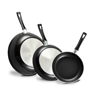 Foto 1 | Foto 1 | Juego 3 Sartenes Con Antiadherente Aluminio 18 20 24cm Negro