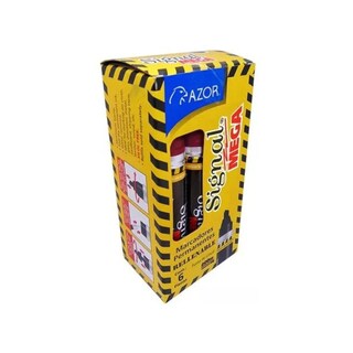 Foto 1 | Foto 1 | Marcadores Permanentes Signal Mega Azor Rojo 6 Piezas