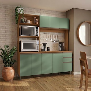 Foto 1 | Foto 1 | Cocina Integral 192 5 Cm Canela/verde Luna Kappesberg