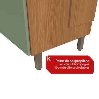 Foto 7 | Foto 7 | Cocina Integral 192 5 Cm Canela/verde Luna Kappesberg