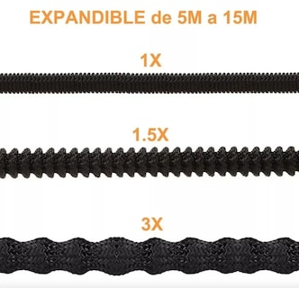 Foto 2 | Foto 2 | Manguera de Jardín Expandible de Hasta 15 M con 8 Modos Colpr Negro