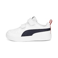 Tenis Escolares Infantiles Puma Rickie V Ps Para Niña Blanco