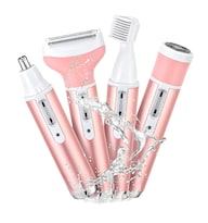 Depiladora Facial Depiladora Para Mujer Recargable 4 En 1 Color Rosa