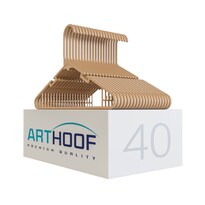 40 Ganchos Para Ropa Premium Arthoof Color Beige