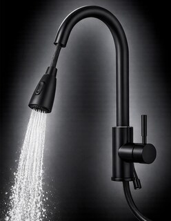 Foto 2 | Foto 2 | Monomando Para Fregadero Maxims Cuello Alto Negro Mate