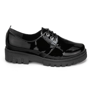 Foto 1 | Foto 1 | Zapato Vestir Blucher De Charol Dama Touche Tres Reyes Negro