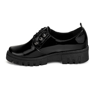 Foto 2 | Foto 2 | Zapato Vestir Blucher De Charol Dama Touche Tres Reyes Negro