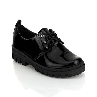 Foto 4 | Foto 4 | Zapato Vestir Blucher De Charol Dama Touche Tres Reyes Negro