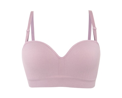 Foto 5 | Foto 5 | Brasier Lili Pink Tipo Strapless Sin Aro Blanco Púpura 2 Piezas Seamless