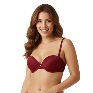 Foto 2 | Foto 2 | Brasier Lili Pink Tipo Media Copa Negro Rojo 2 Piezas