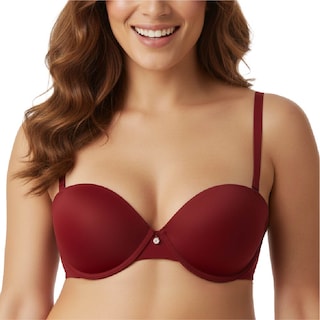 Foto 3 | Foto 3 | Brasier Lili Pink Tipo Media Copa Negro Rojo 2 Piezas