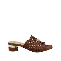 Sandalia Sueco Con Tacón Bajito Para Dama Senties Fátima