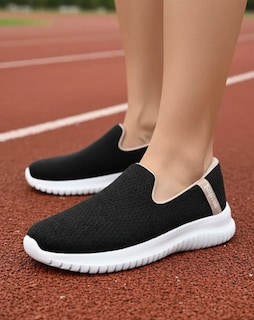 Foto 2 | Foto 2 | Tenis Golden Shoes 0728 Negro Confort Slip On Mujer